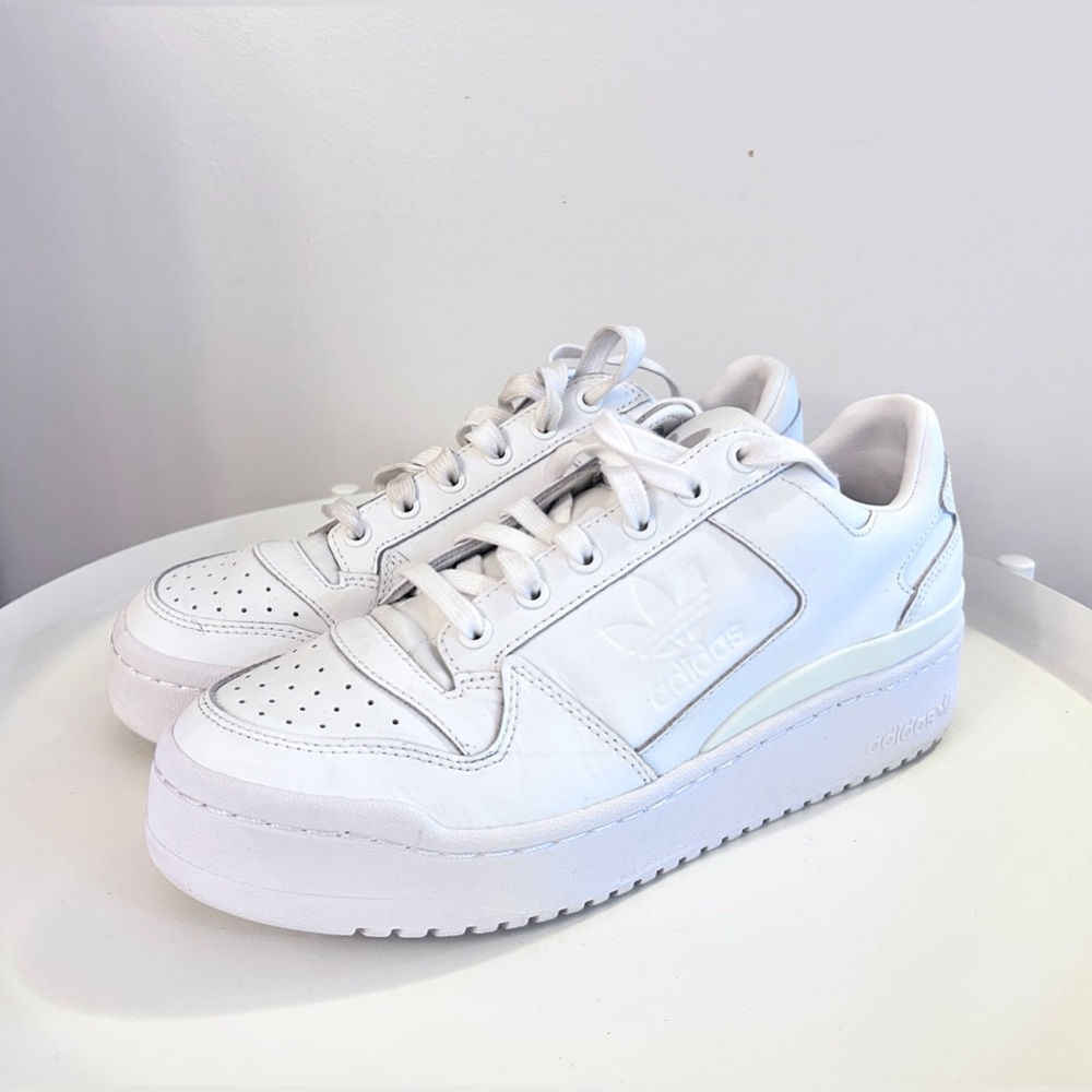 White Adidas Forum Bold Sneakers Sz 9